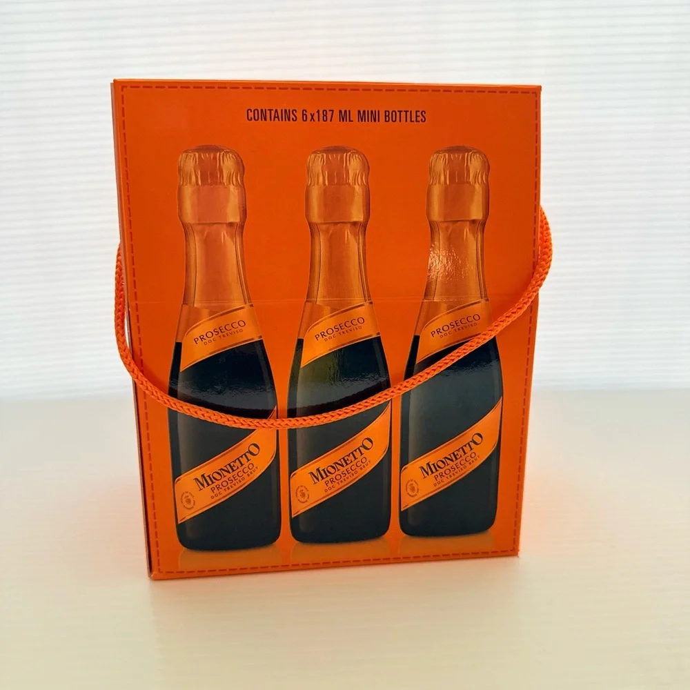 Mionetto Prosecco Party Pack Limited Edition EMPTY Box Gift Carrier Orange New